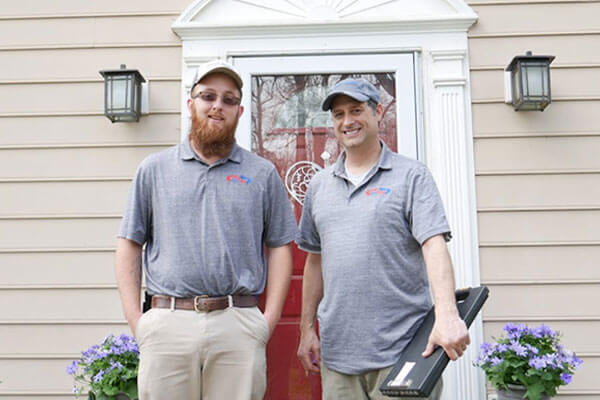 AirWorks Cooling and Heating, owner and technician on an appointment